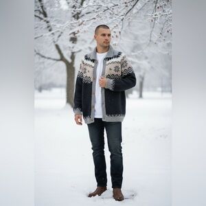 The Alpaca Connection 100% Alpaca Handmade Knit Sweater
